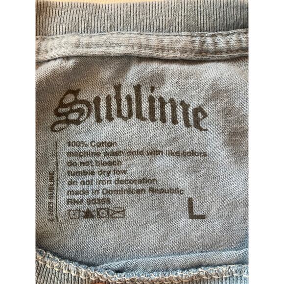 Sublime 40oz. to Freedom Retro Sun Band Tee Blue 2023 Album Art Size L - Picture 2 of 6